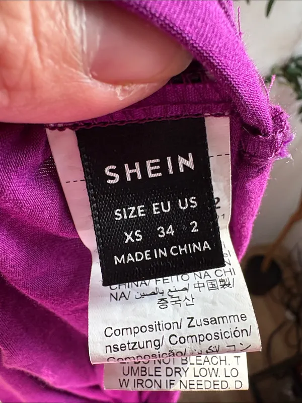SHEIN Magenta Lace Trim Satin Tank Cami - Image 4