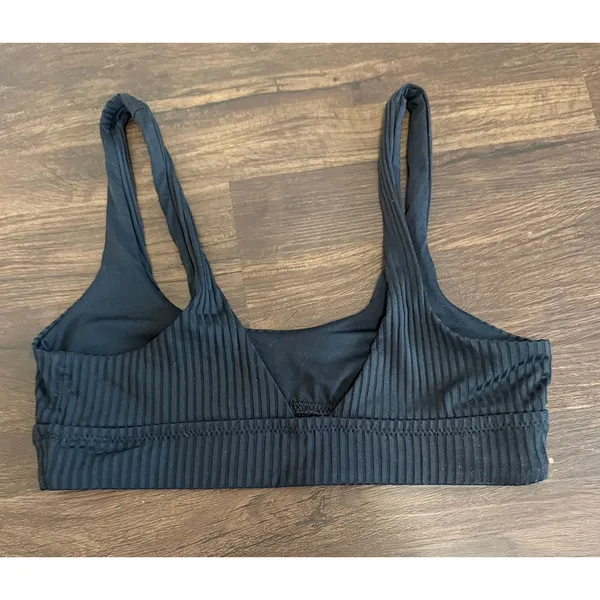 Vitamin‎ A Women's EcoRib Sienna Bikini Set High Waisted Bottoms In Black Sz XS - Image 5