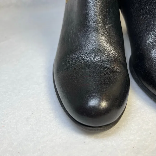 B.O.C. By Born Richardson Black Leather Heeled Ankle Boots Women’s Size 6 - Image 4
