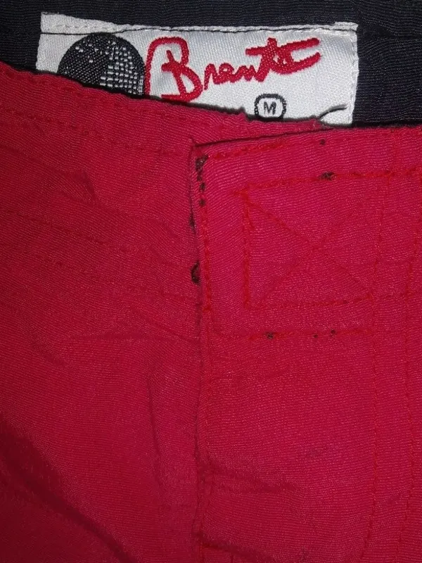 Brents S Beach Surf Board Shorts Authentic in Red Black - Image 4