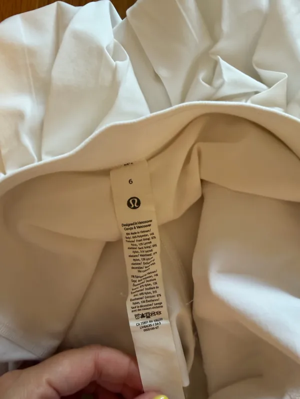lululemon athletica White Pleated Skort - Image 3