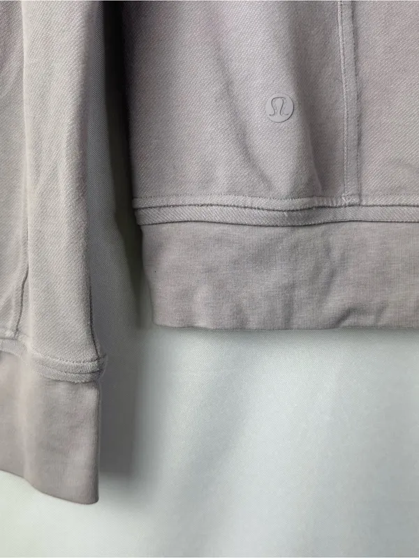 Lululemon Press Pause Lavender Gray Full Zip Athletic Jacket 4 - Image 6