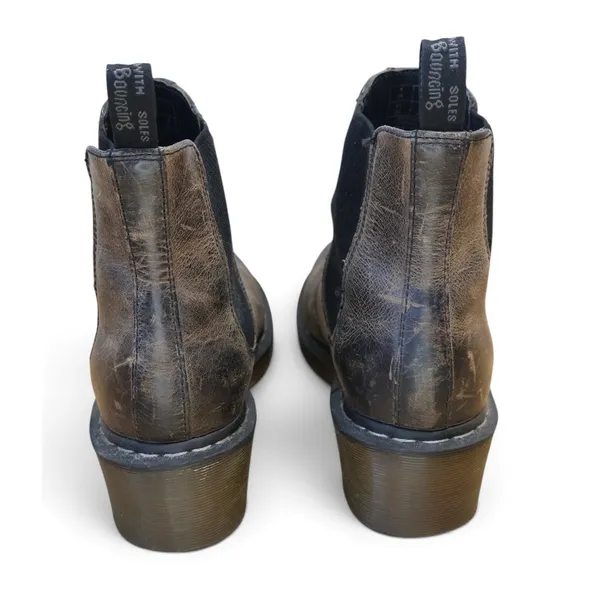 Dr. Martens Brown Cadence Greenland Heeled Chelsea Ankle Boots Women's Size 9 - Image 7