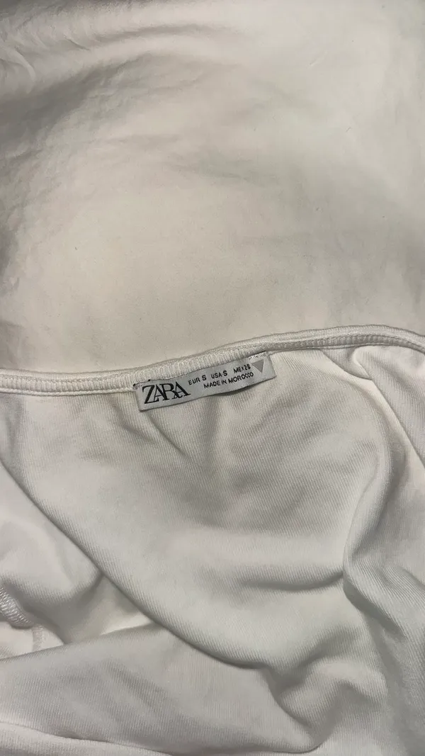 White Zara Crop Top - Image 4