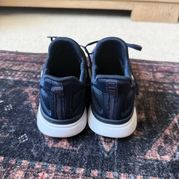 APL ATHLETIC‎ PROPULSION LABS Tracer Navy & White Mélange TechLoom Sneaker - Image 2