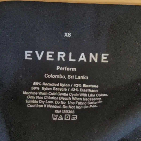 Everlane Women's The Perform Bike Short Size Extra Small Black Lightweight‎ - Image 12