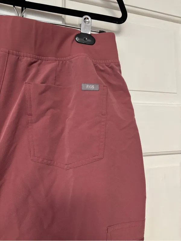 Figs Zamora Joggers Mauve Dusty Rose Jogger Scrub Pants Size Large Petite Scrubs - Image 7