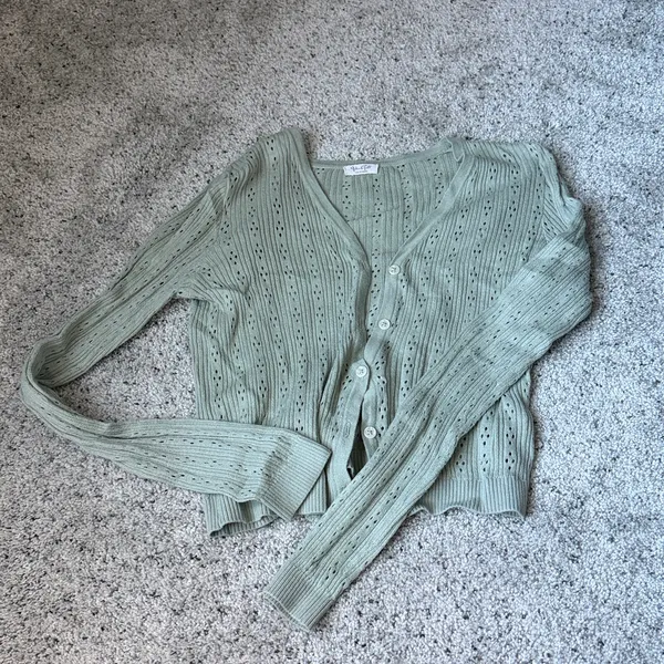 Brandy Melville Shannon Eyelet Cardigan - Image 2