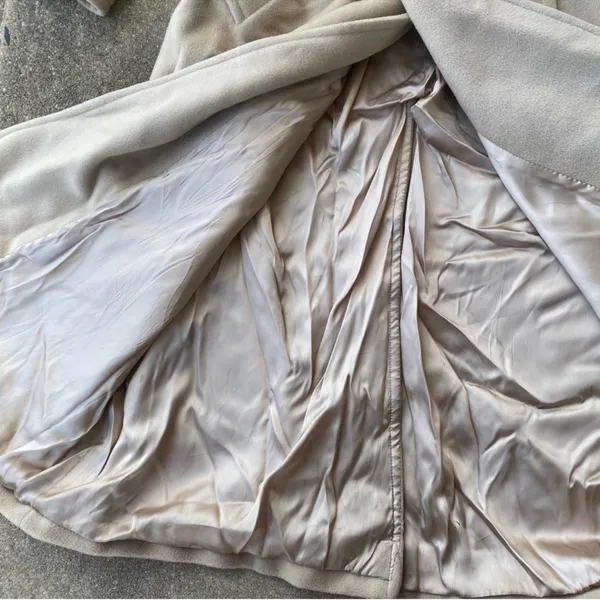 MaxMara Wool Belted Trench Coat 2 - Image 4