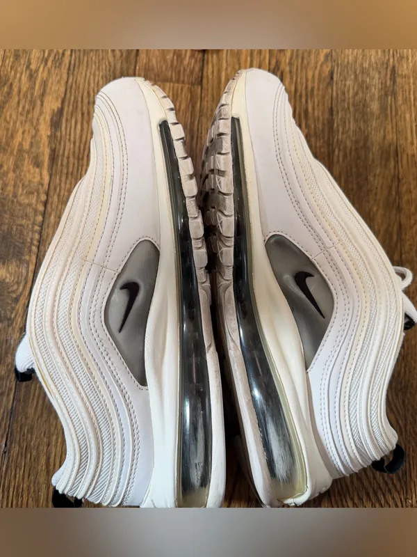 Nike Air Max 97 Summit White Black Women's Size 9 NO INSOLES 921733-103 - Image 4