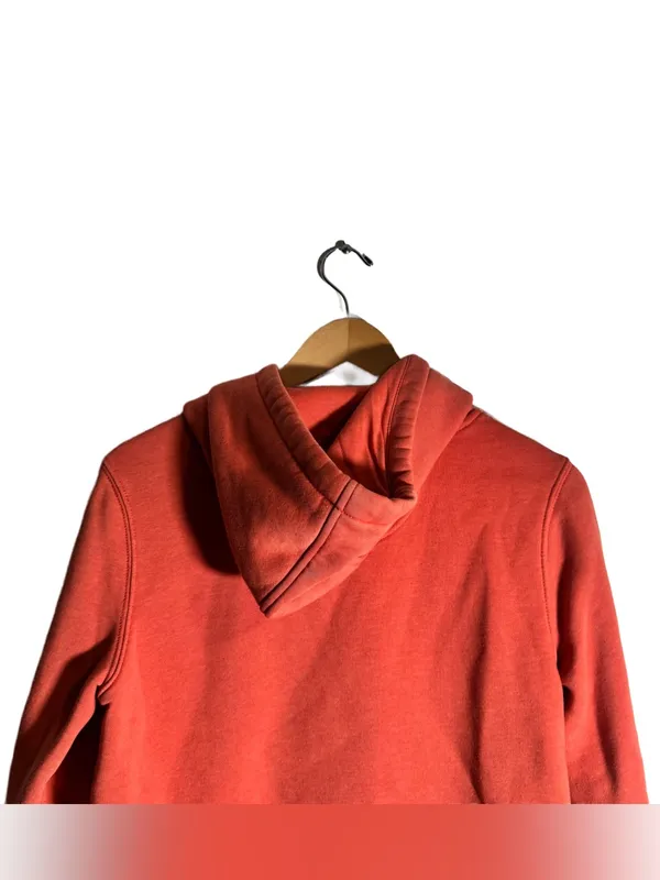 Carhartt Relaxed Fit Hooded Sweatshirt Women's Small Coral Logo Casual Cozy - Image 3