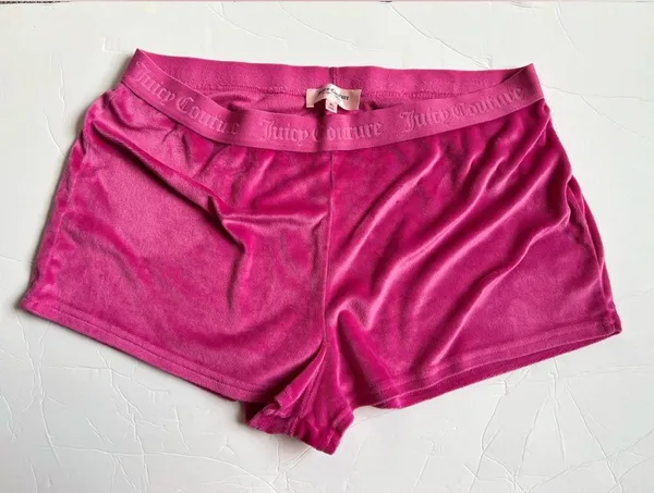 Juicy Couture Pink Velour Soft Sleepwear Shorts - Image 2