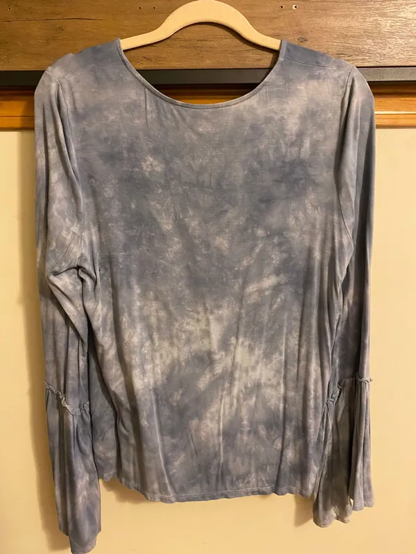 American Eagle Outfitters Soft & Sexy Light Blue Long Sleeve Top - Image 2