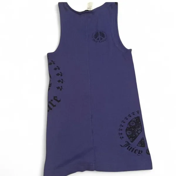 Juicy Couture Purple/Blue Tank Top - Image 2