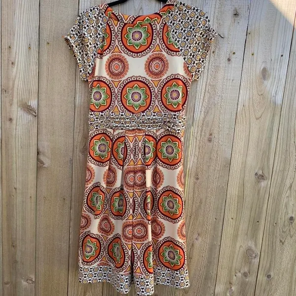 Floral‎ dress size medium vintage whimsy boho spring summer date - Image 4