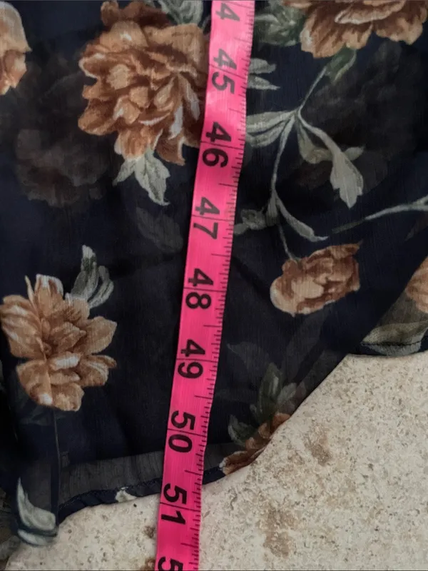 Abercrombie & Fitch Emerson Chiffon Long Sleeves Midi Floral Dress - Image 17