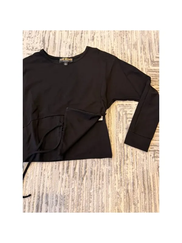 New Marc Bouwer Unlimited women's small black corset long sleeve top - Image 5