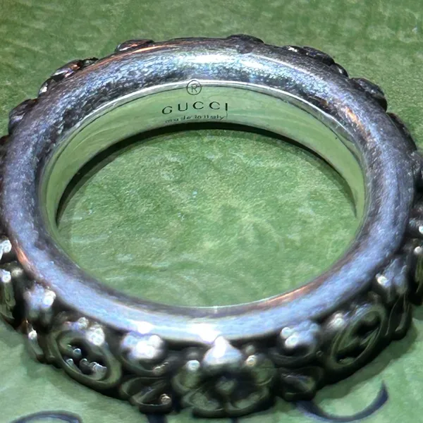 Gucci Interlocking G Flower Ring Ag925 - Image 6