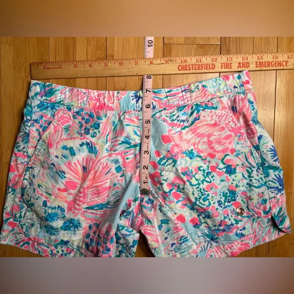 Lilly Pulitzer Womens Casual Shorts Feminine Coastal Vacation Resortwear|Size:XS - Image 5