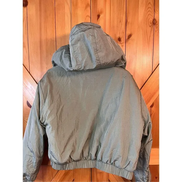 Vigoss Womens Jacket Hooded Size Large Sage Green nwt (3677) - Image 6