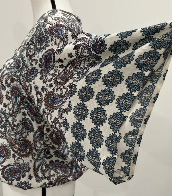 OLM Paisley Surplice Blouse Multiple Size M - Image 3