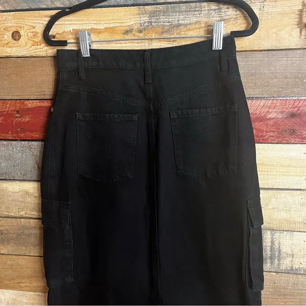 Sincerely Jules‎ Black High Slit Maxi Skirt Size 5/26 - Image 7