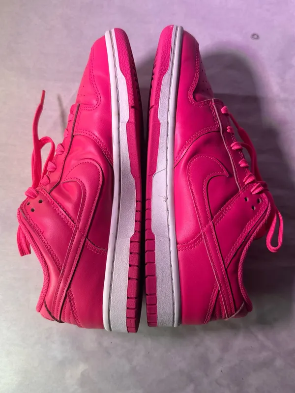 Nike Women's Hot Pink Low-Top Leather Sneaker - Image 9