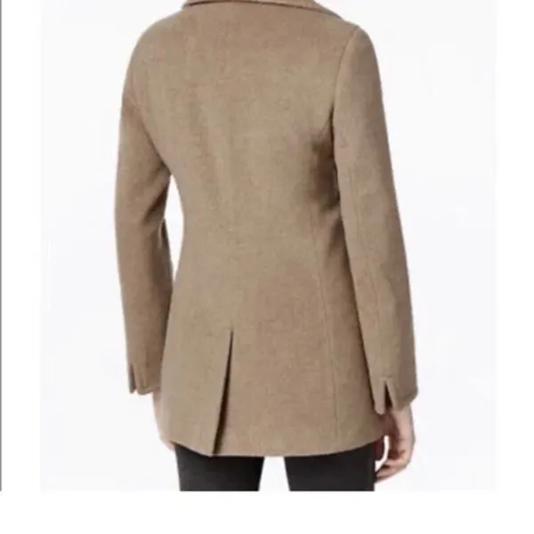 Calvin Klein Wool-Cashmere Single-Breasted Peacoat Women Size 16 - Image 2