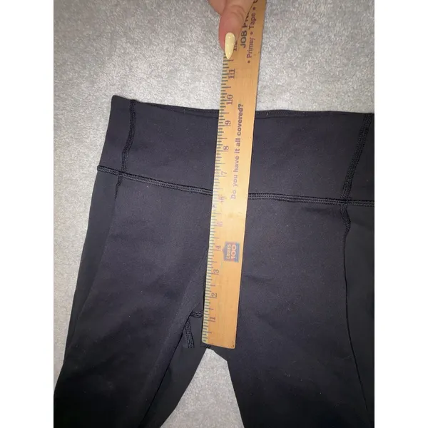 lululemon black mesh panels 4 cropped leggings capri - Image 7