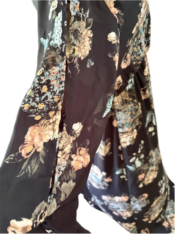 ROKOKO Black Floral Maxi Dress Size XL (22” PTP) NWT - Image 5