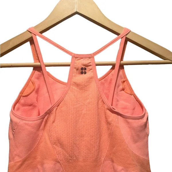 BuffBunny Peach Orange Seamless Tank Top Size Medium‎ - Image 5