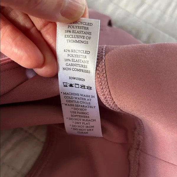 WellBeing + BeingWell revolve MoveWell mauve blush Pink Sports Bra Yoga M - Image 9