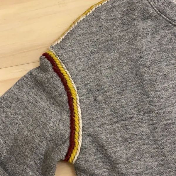 Miles by Madewell Embroidered-Trim Crop Sweatshirt C23‎ - Image 6