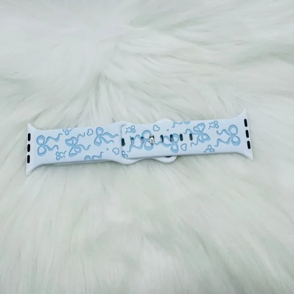 Blue Bow Design Apple Watch Bands 38mm 40mm 41mm - Image 5