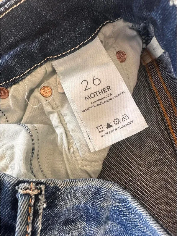 MOTHER Denim The High Waisted Looker Ankle Fray in Not Rough Enough Women’s size 26 - Image 9