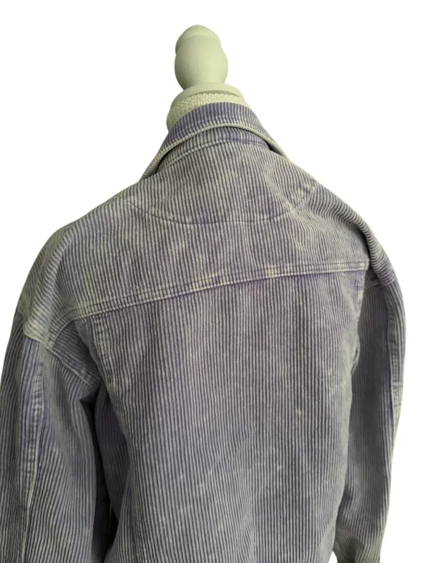 POL Purple Corduroy Button Jacket Size Medium - Image 5