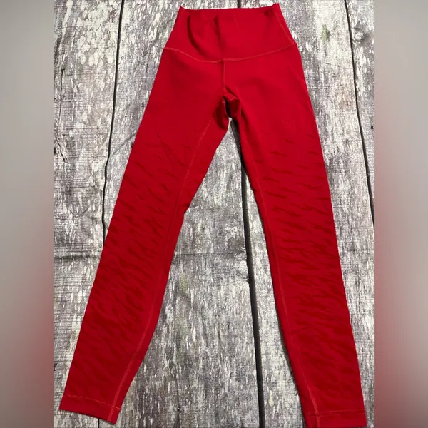 Lululemon Lunar New Year Red Leggings Size 2 - Image 2