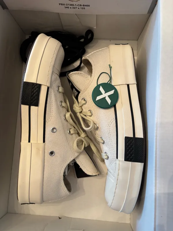 Rick Owens x Converse DRKSHDW DRKSTAR Chuck 70 Low - Image 9