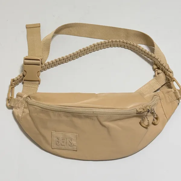 BEIS The Sport Pack Fanny Pack Belt Sling Bag Beige Tan Paracord Strap - Image 2