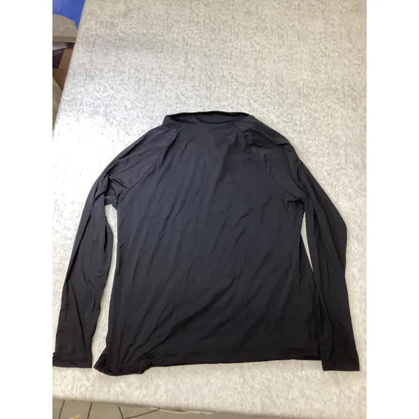 Lands End‎ Womens L 14-16 Black Quarter Zip Pullover Long Sleeve Athletic Top - Image 3