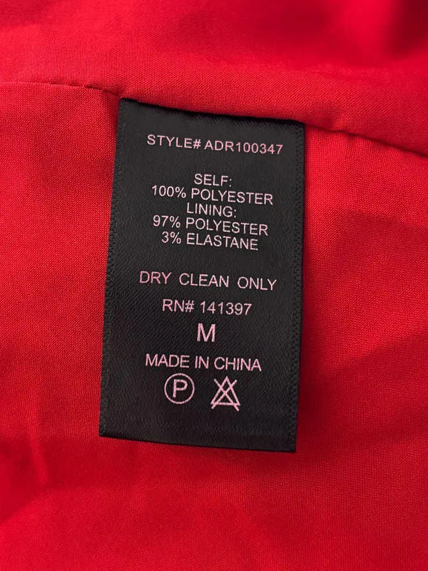 ASTR the Label red chiffon overlay ruffle front maxi dress. Medium - Image 8