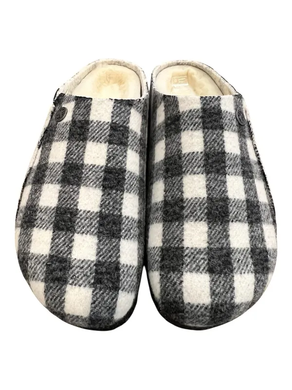 Birkenstock Zermatt Rivet Plaid Shearling Slippers EU 42 Women 11 Men 9 Narrow - Image 2