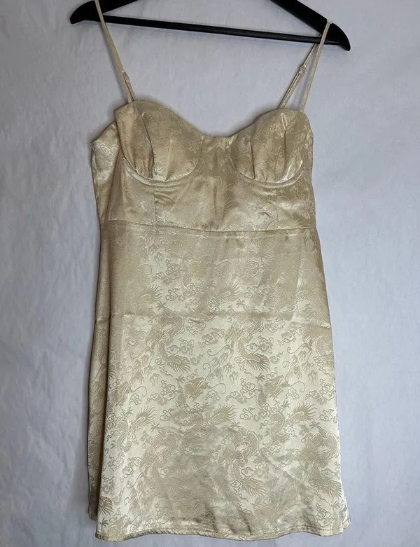 Princess Polly NWT Champagne Pop Mini Dress Womens US Size 10 - Image 9