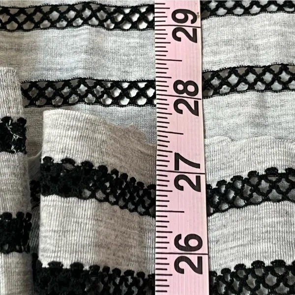 Calvin‎ Klein Swimwear Grey Black Striped Cold Shoulder Maxi Dress Cover Up L/XL - Image 6