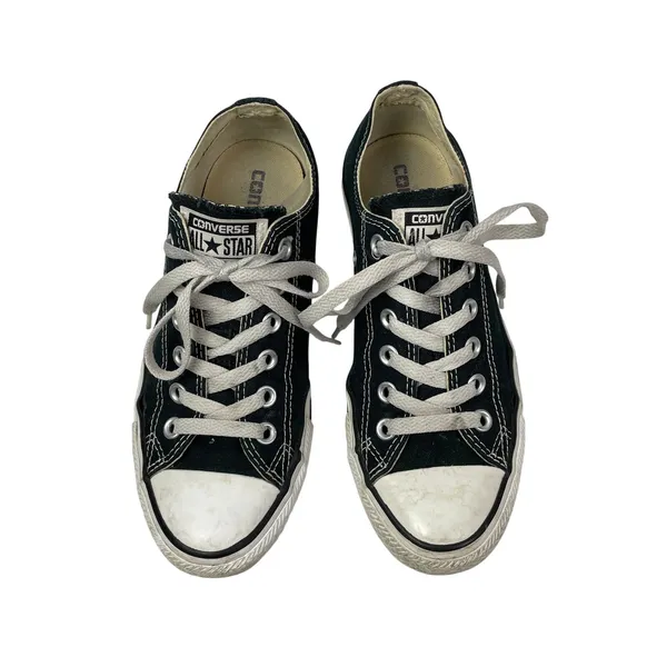 Converse Chuck Taylor All Star Ox Unisex Black Low Top Lace Up Sneakers W7 M5 - Image 2