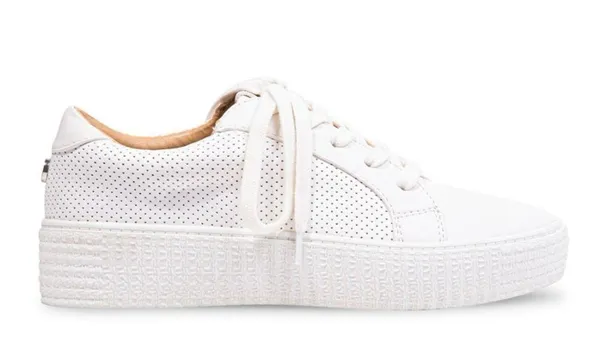 Steve Madden Toliver Sneaker, White, Size 7.5, EUC - Image 2
