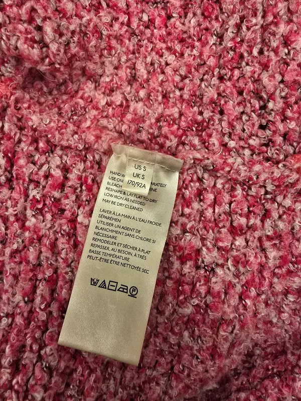 Free People BFF Cardigan Open Front in a Prickly Pear pink color S - Image 8