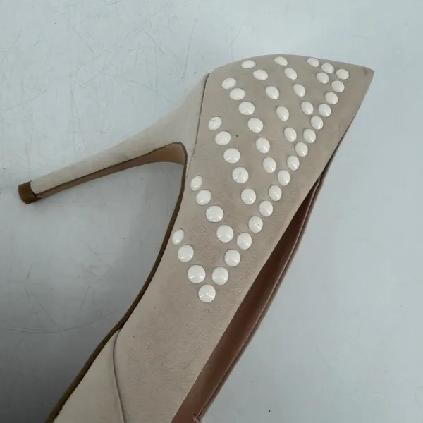 French Connection Pump Women Size 41 10.5 Beige‎ Studded Pointed Toe Stiletto - Image 10