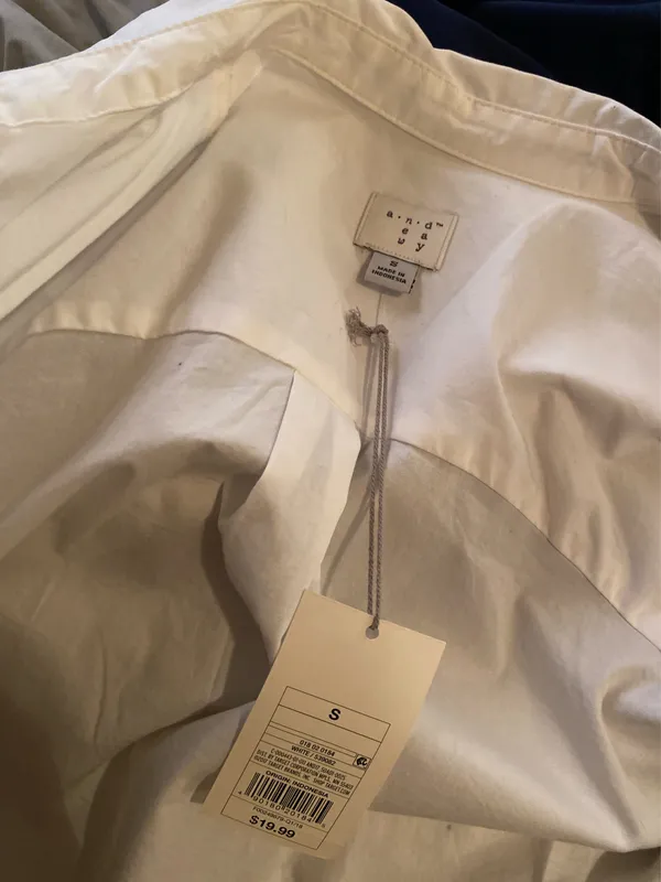 A New Day Relaxed Fit White Button Down - Image 4