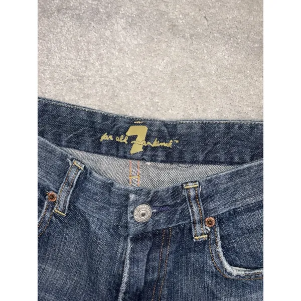 seven for all mankind jeans a pocket pink stitch 28 low rise Bootcut - Image 4